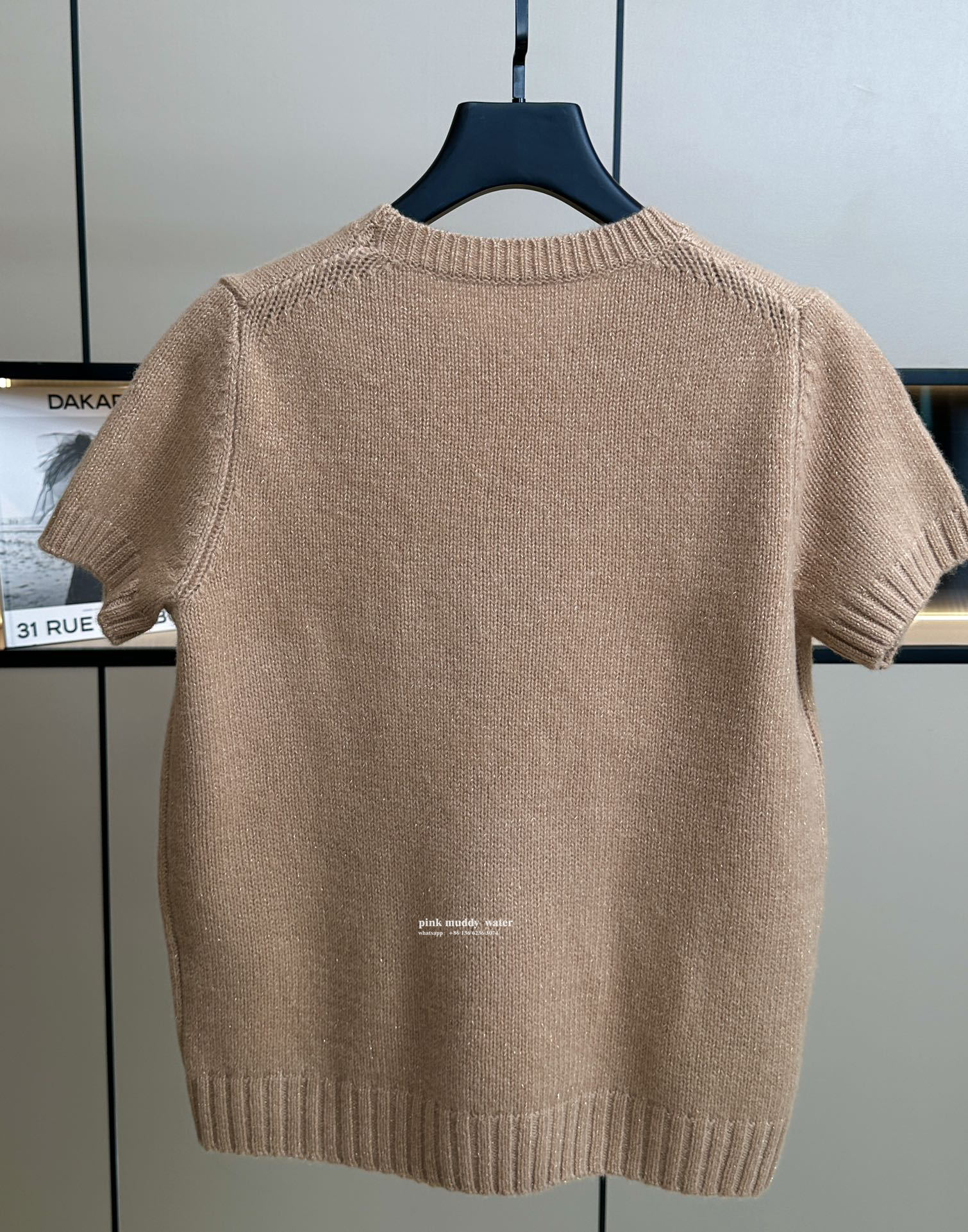 Wool, cashmere and lamé crew-neck sweater