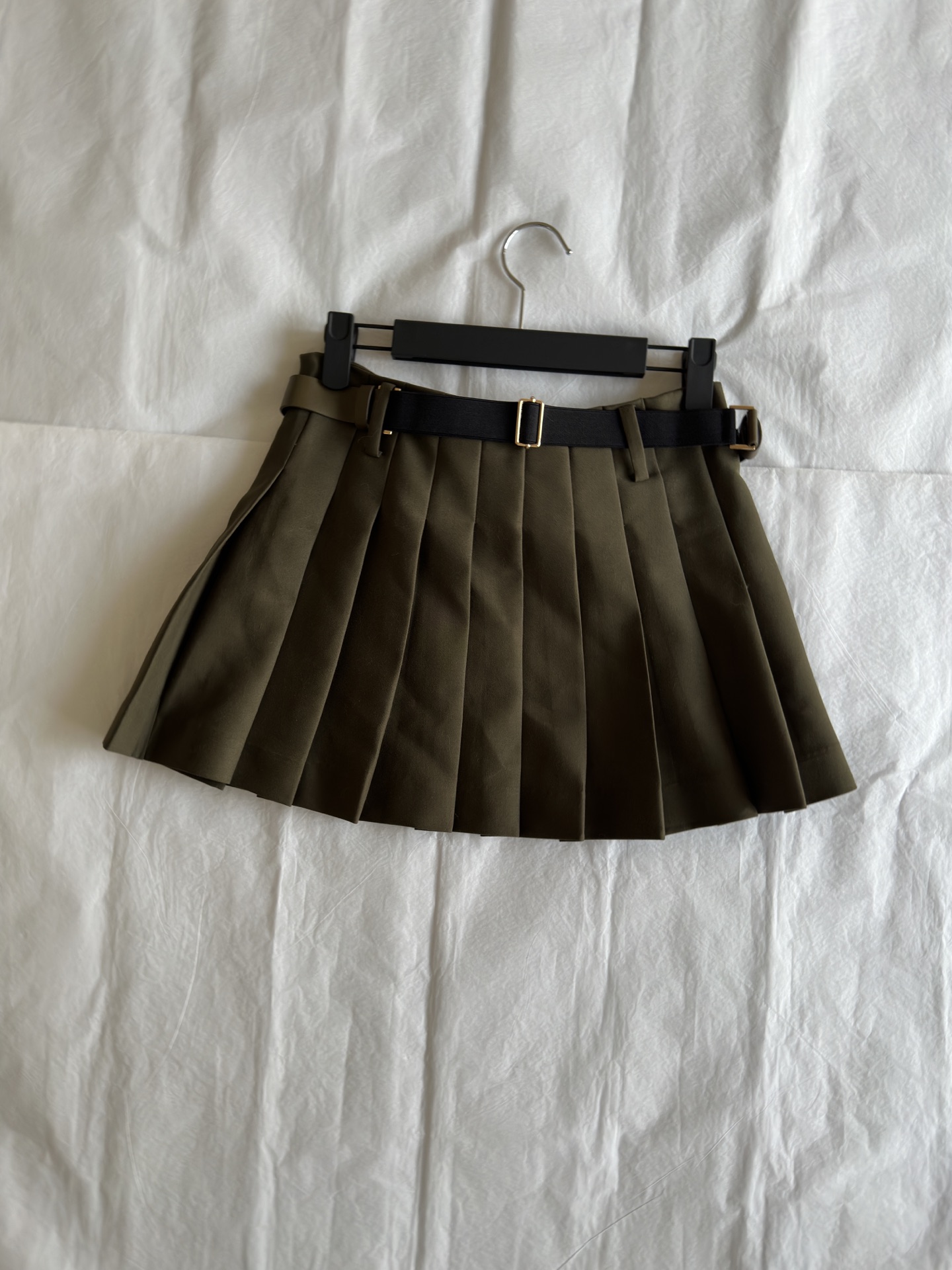 Gabardine miniskirt