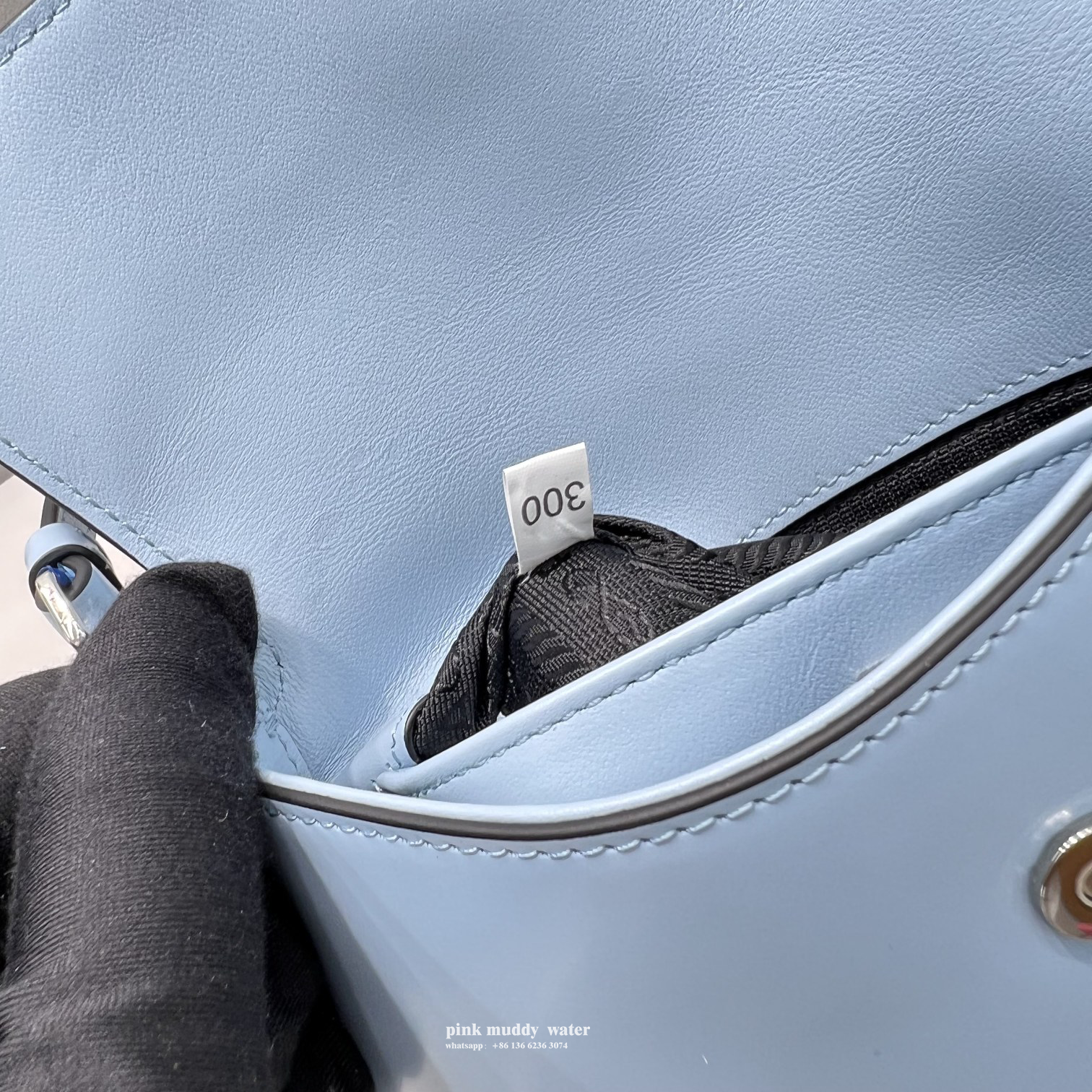 Prada Cleo brushed leather shoulder bag with flap