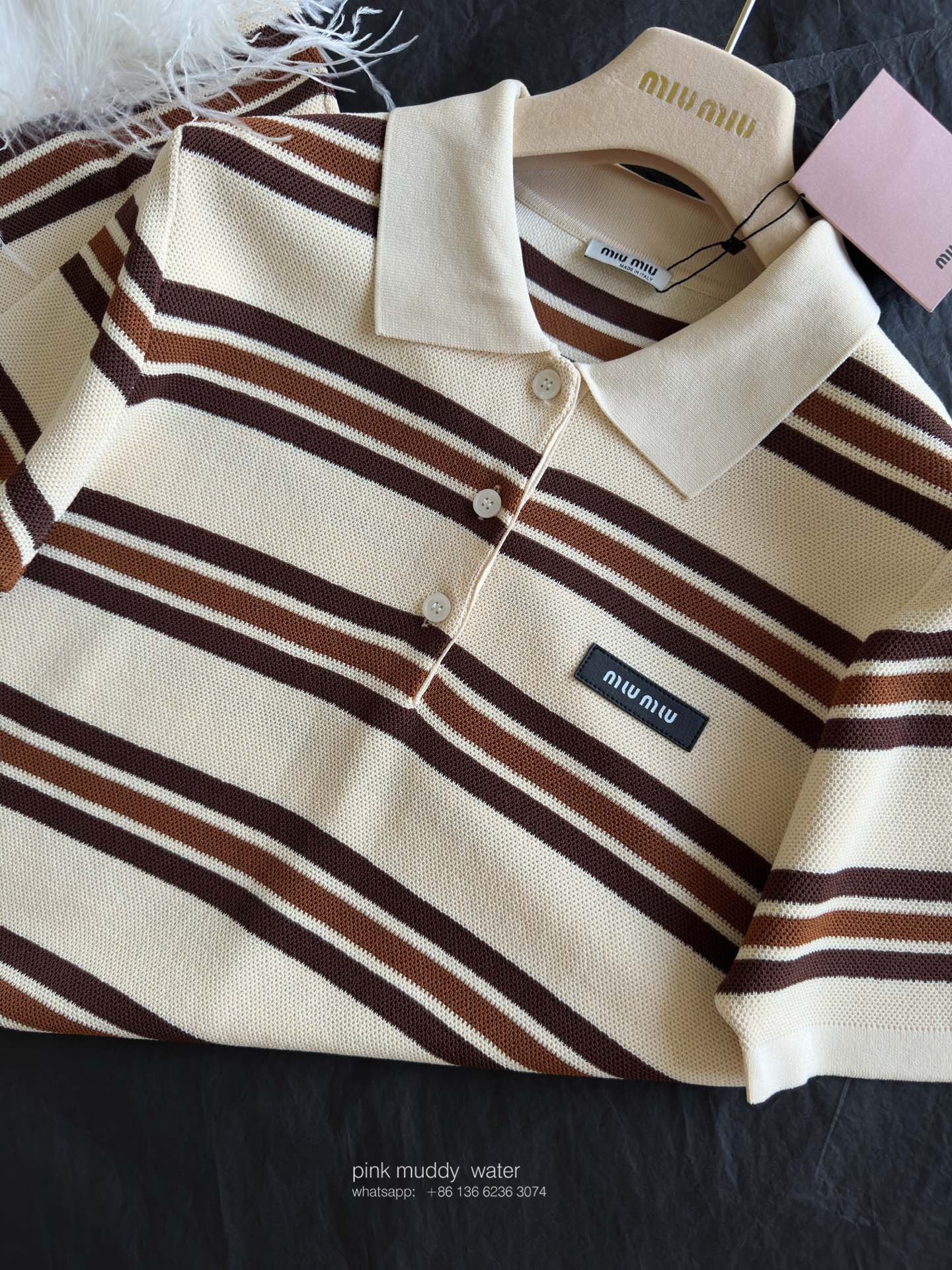 Silk cotton-blend polo dress