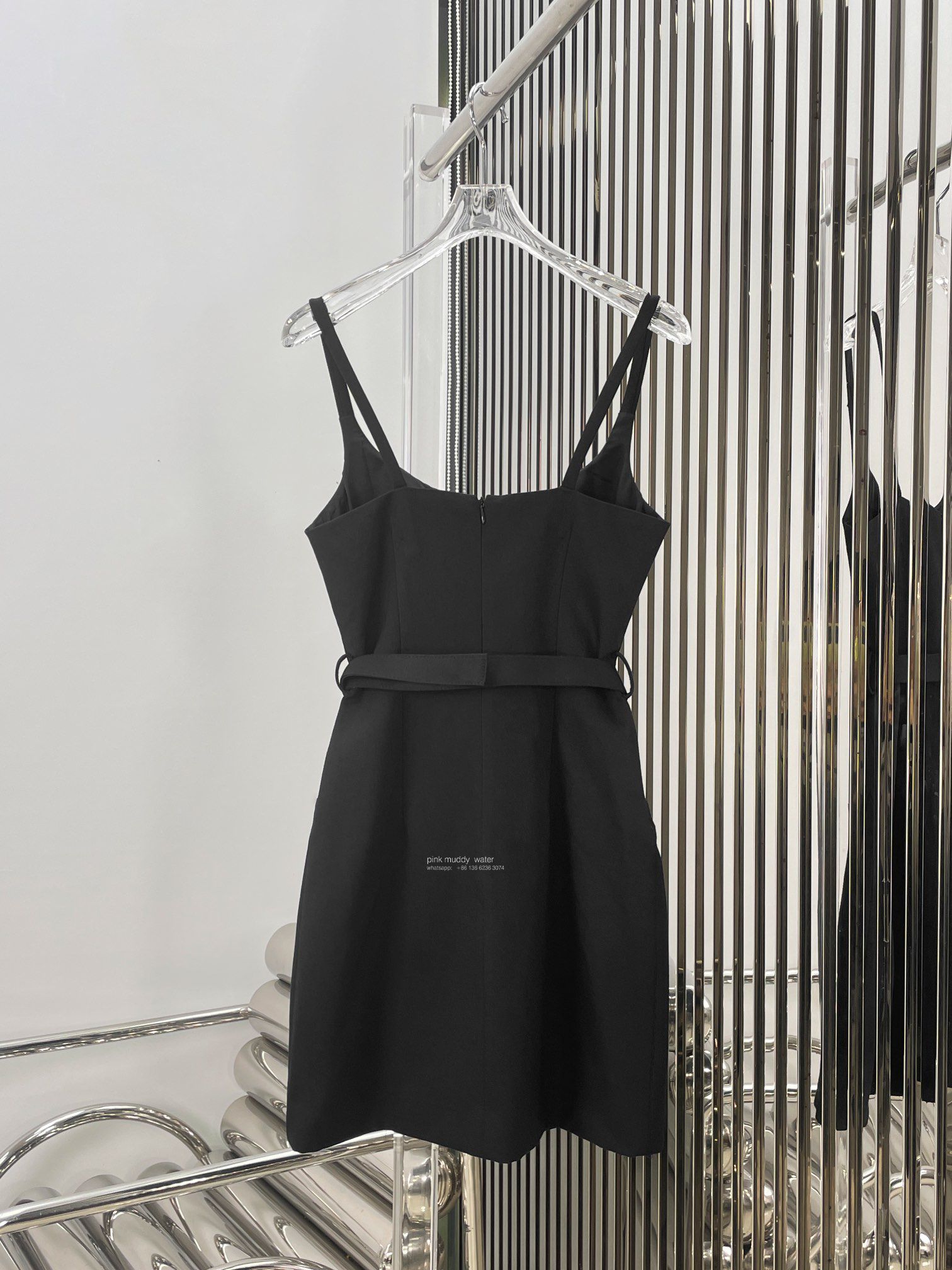 Grain de poudre wool mini dress