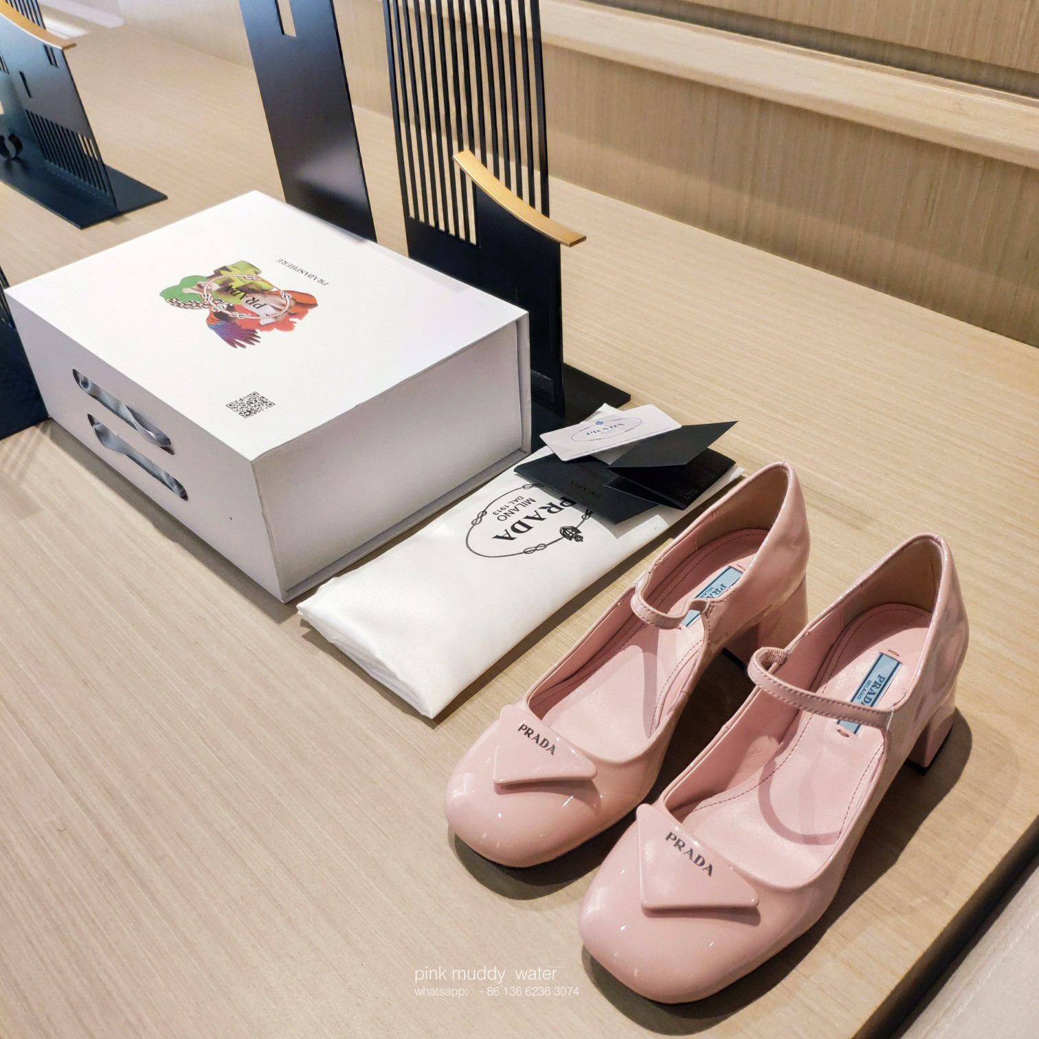 Patent leather pumps