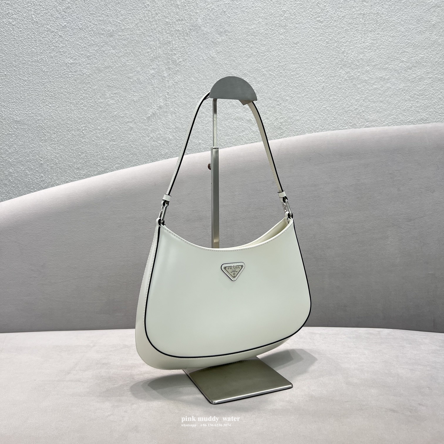 Prada Cleo brushed leather shoulder bag