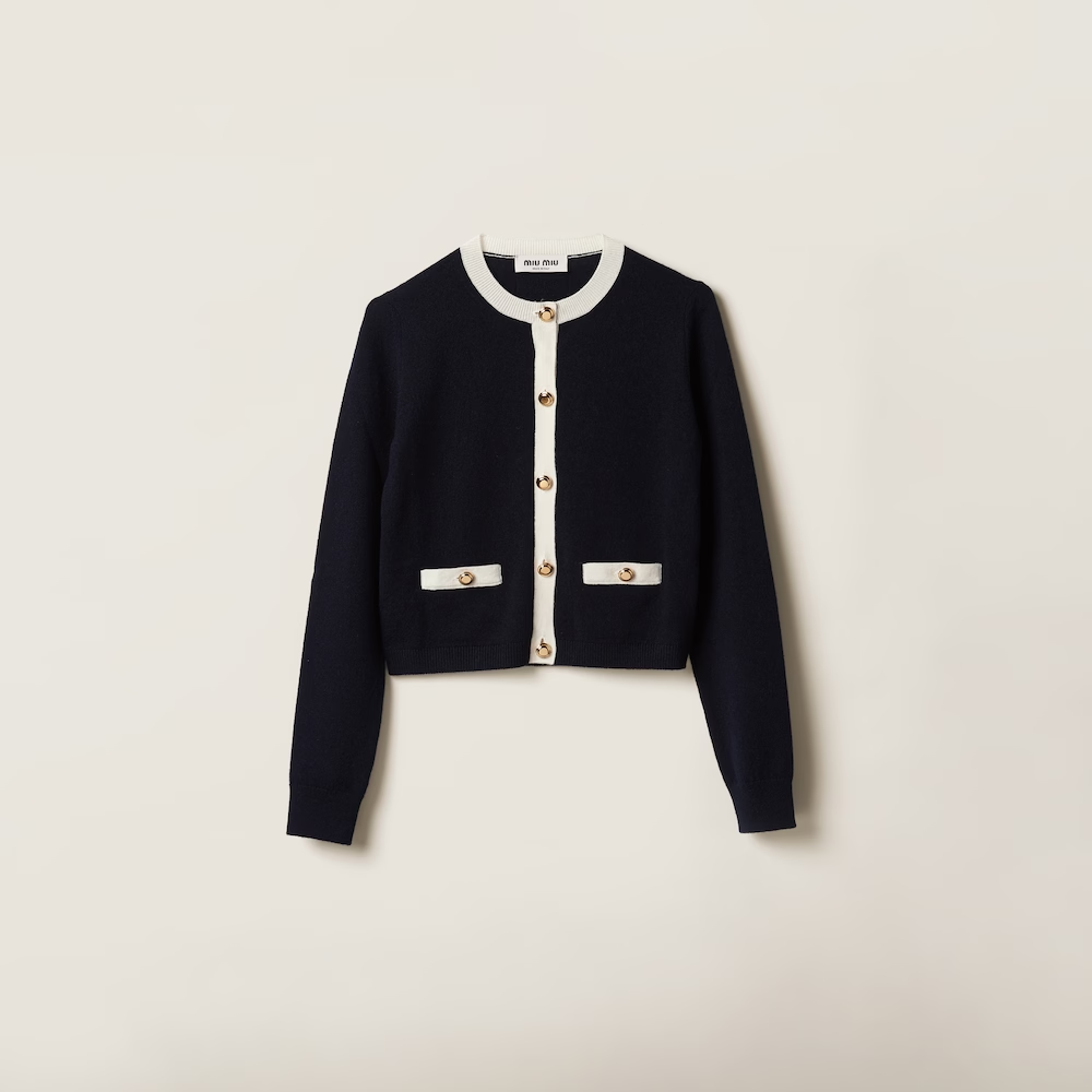 cashmere knitted cardigan