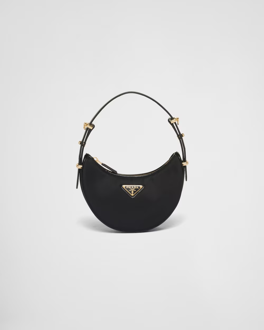 Prada Arqué Re-Nylon and brushed leather mini shoulder bag