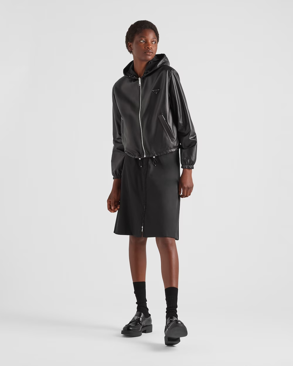 Reversible nappa leather jacket