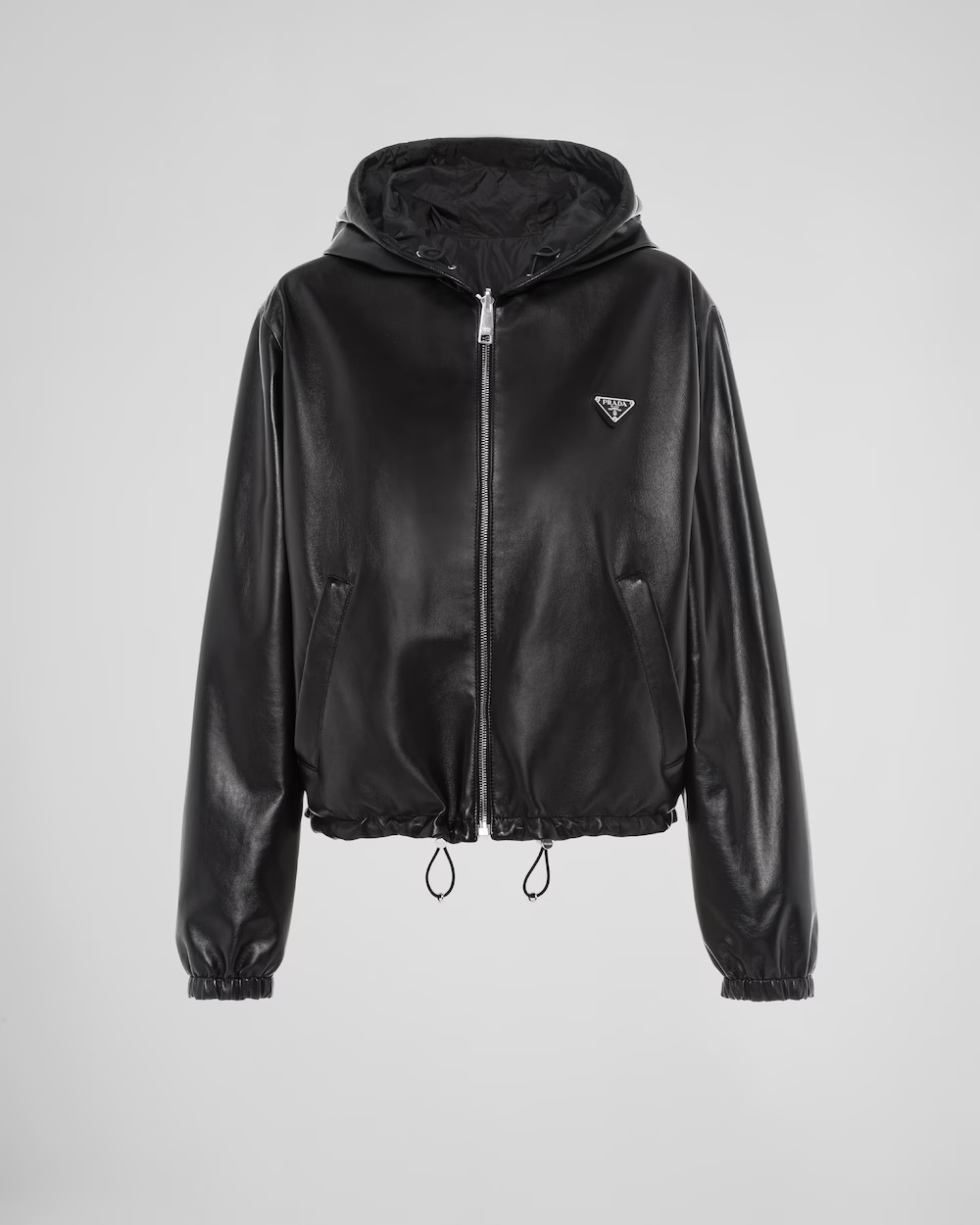 Reversible nappa leather jacket