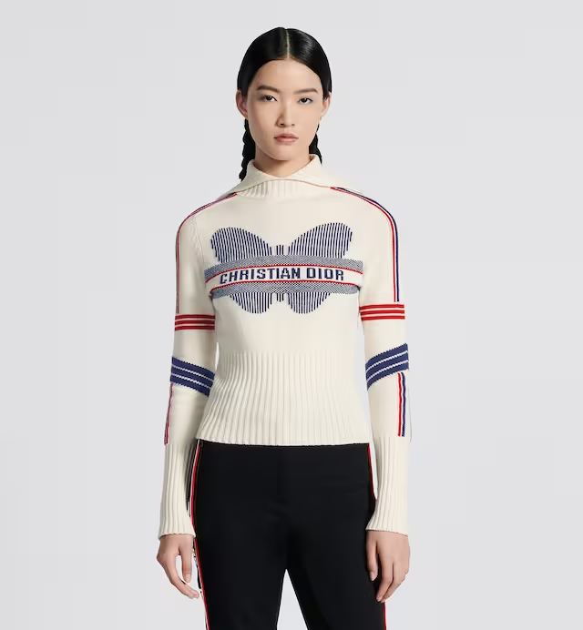 DIORALPS STAND-COLLAR SWEATER