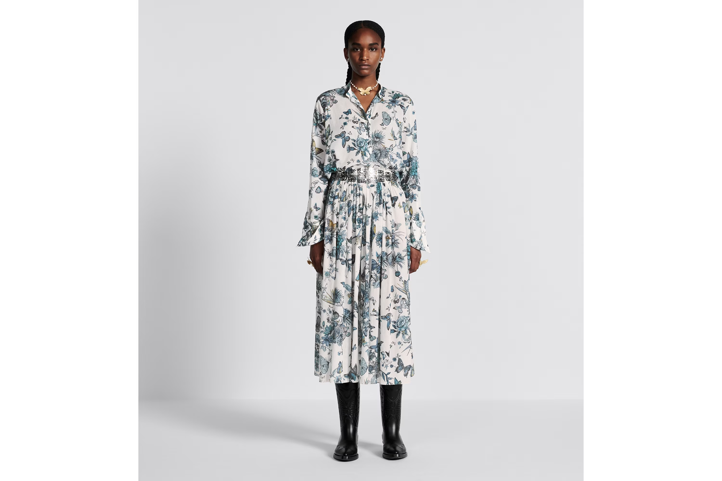 FLARED MID-LENGTH SKIRT