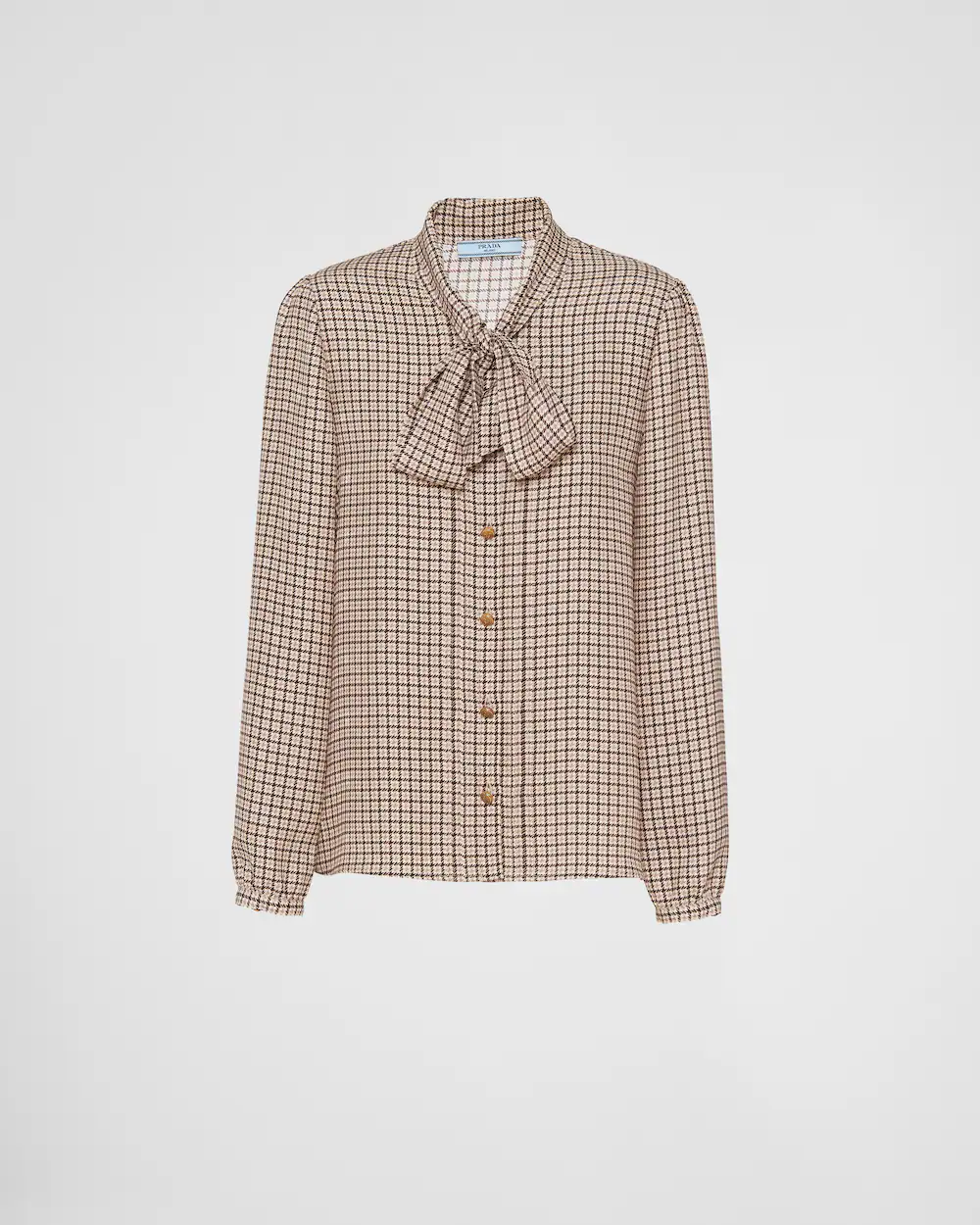 Jacquard crepe de chine shirt