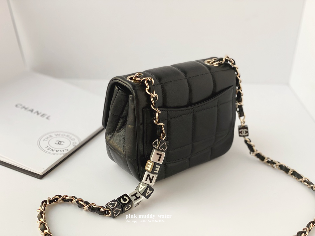 CHANEL 23C black and white square