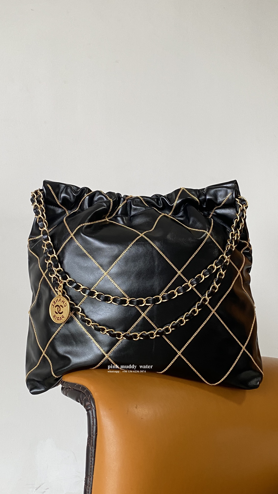 CHANEL 22Bag Tote Shopping Bag