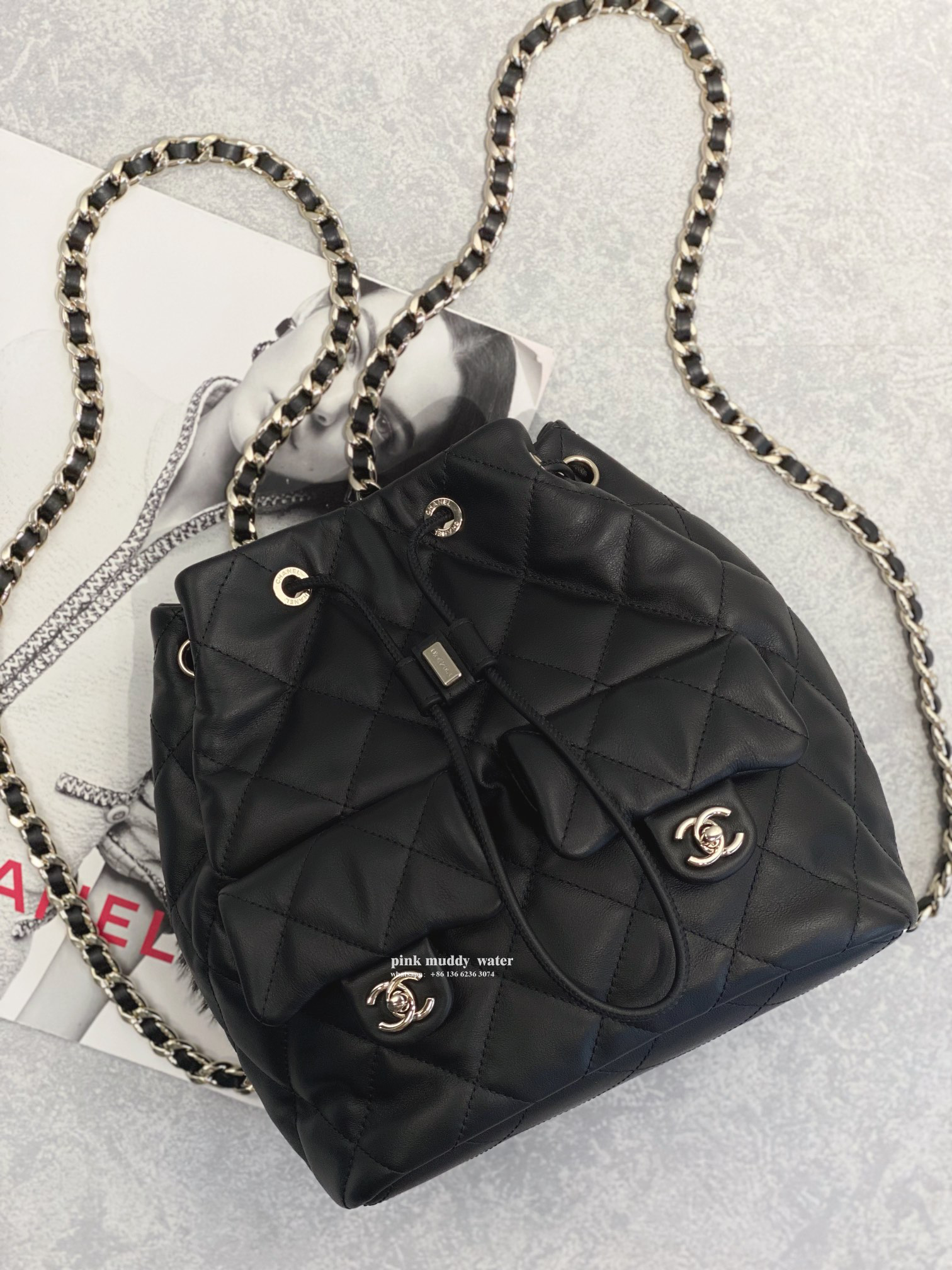 CHANEL 23B Hobo Backpack