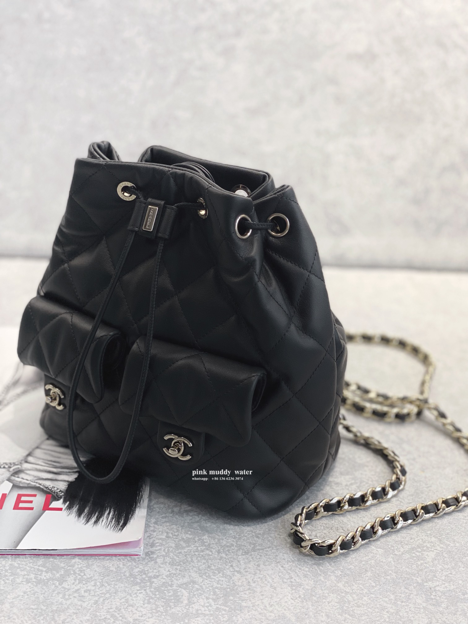 CHANEL 23B Hobo Backpack