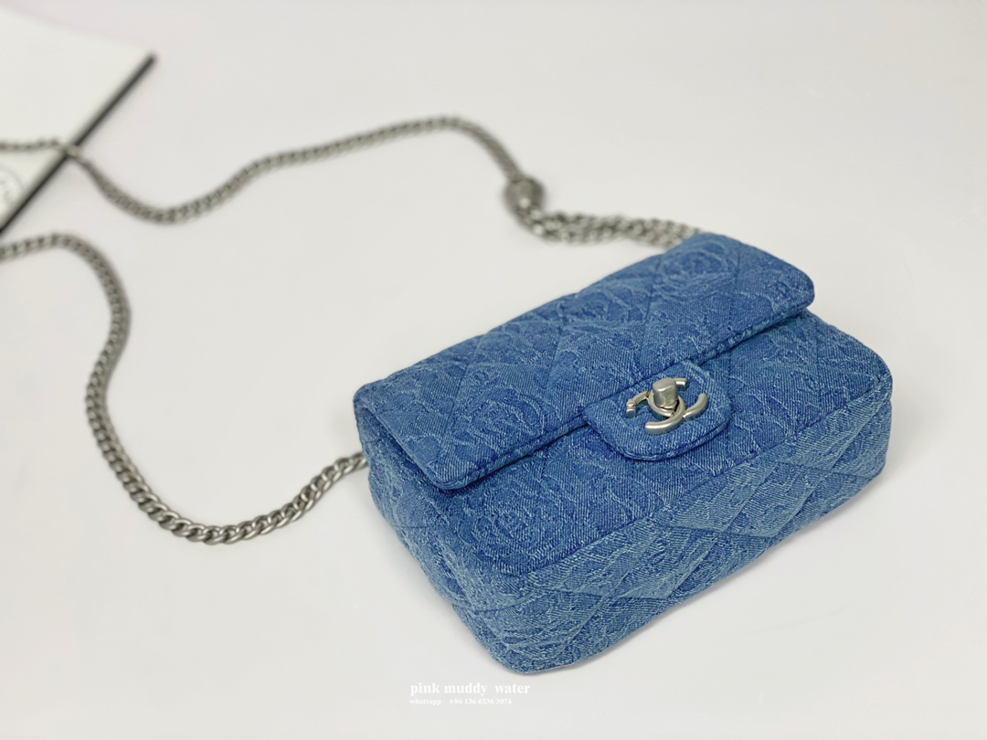 CHANEL 23P CF washed denim