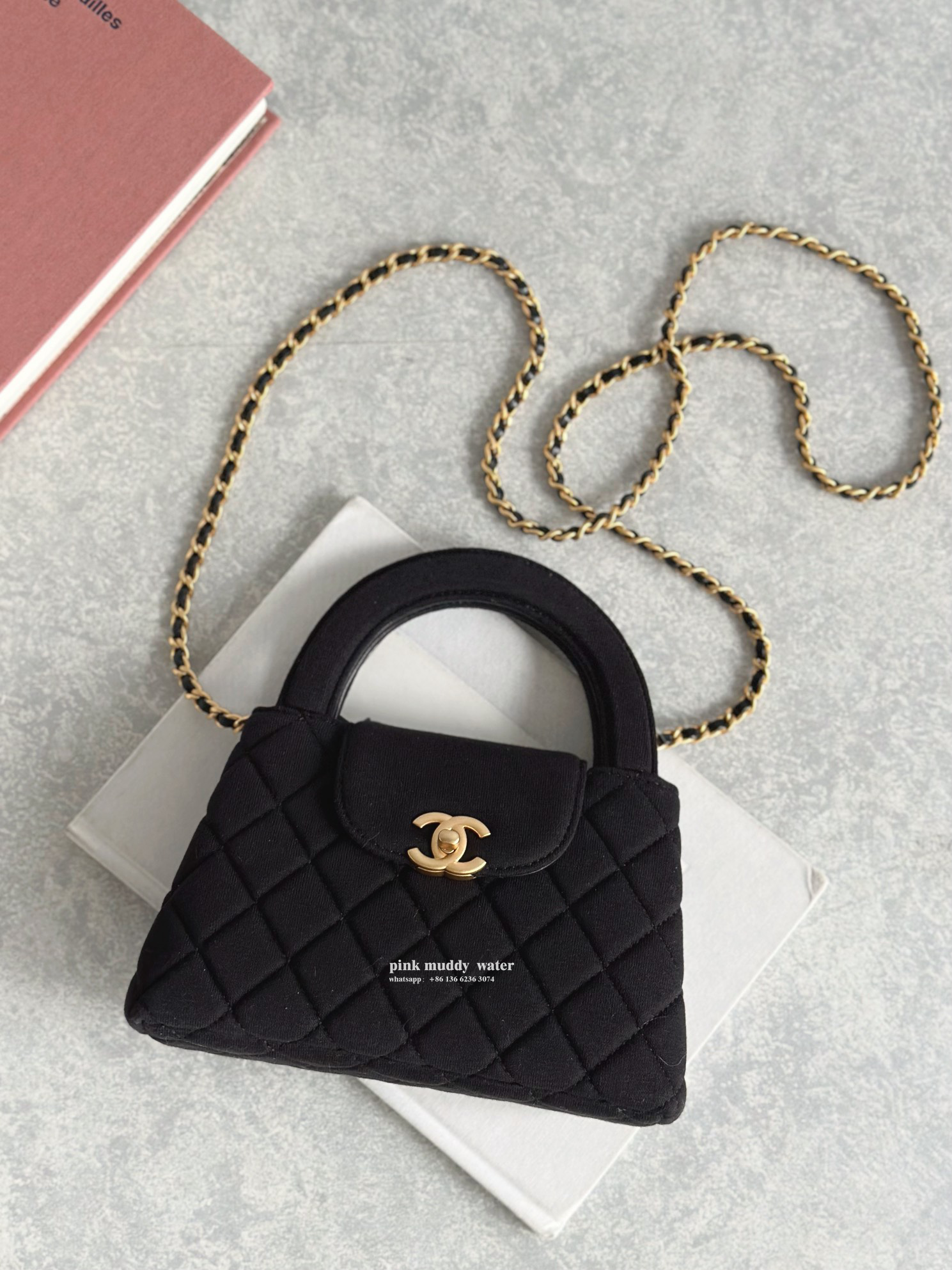 CHANEL 24A Velvet Crossbody Handbag
