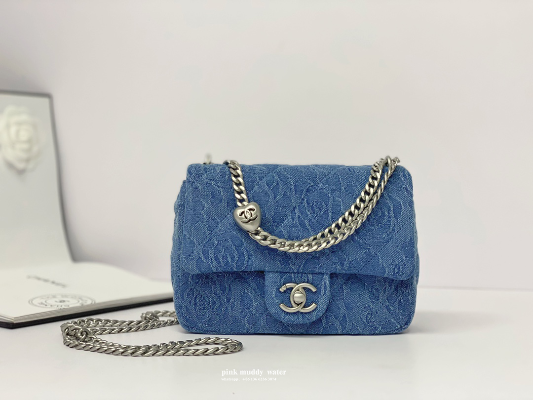 CHANEL 23P CF washed denim