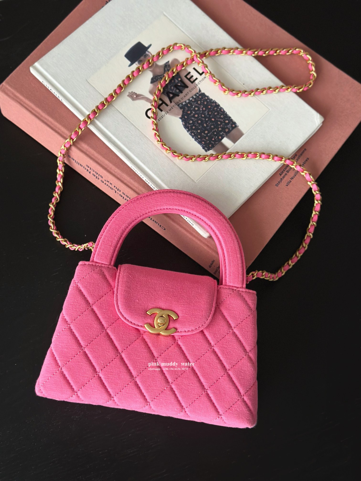 CHANEL 24A Velvet Crossbody Handbag