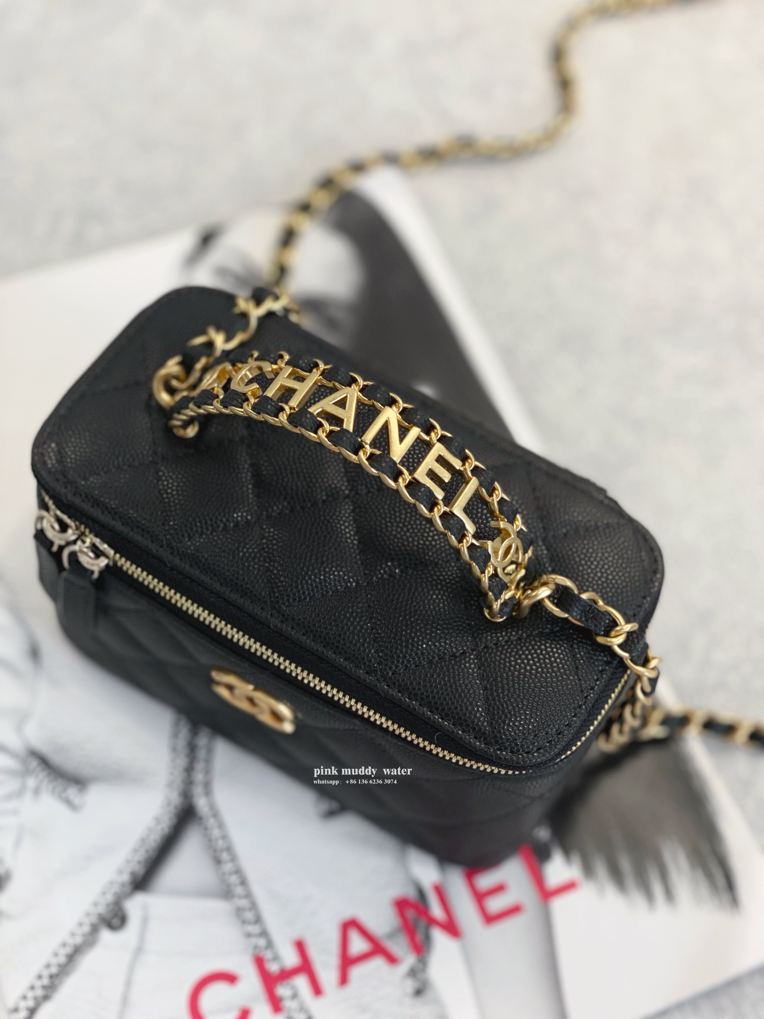 CHANEL handbag box bag