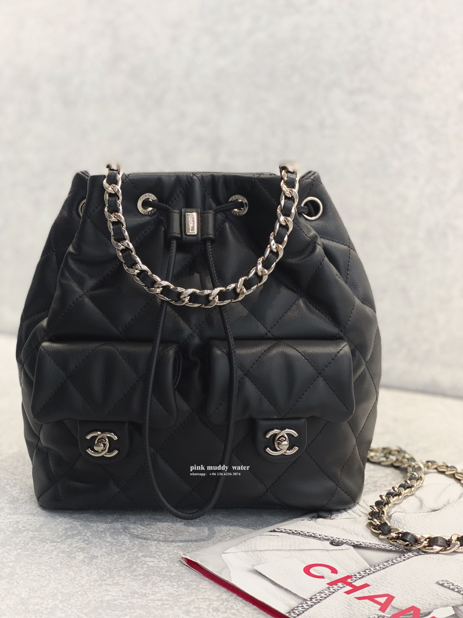 CHANEL 23B Hobo Backpack