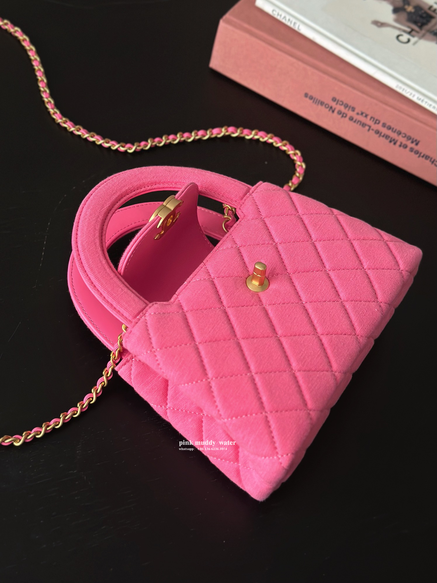 CHANEL 24A Velvet Crossbody Handbag