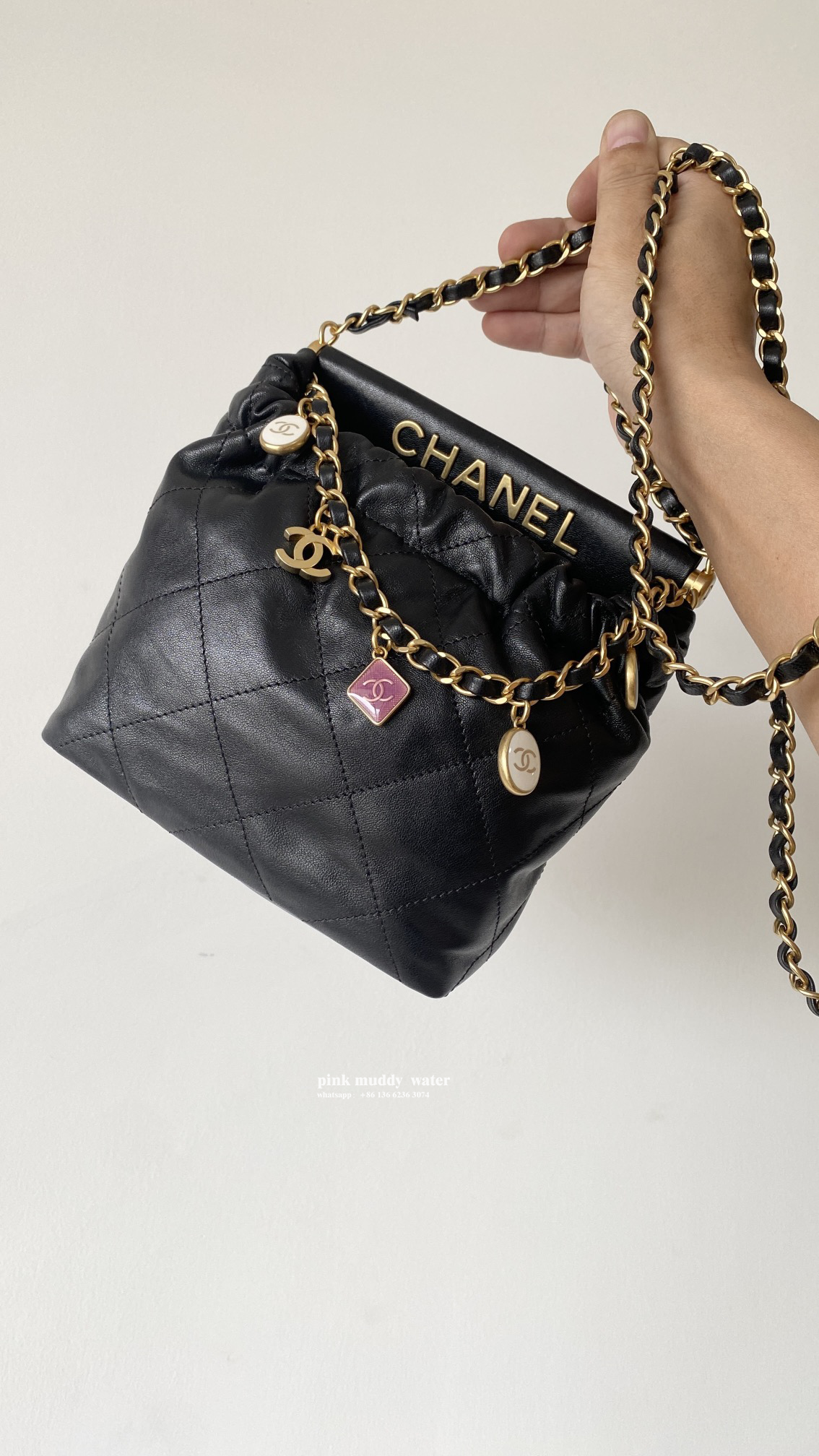 CHANEL22Bag 23P series bucket bag