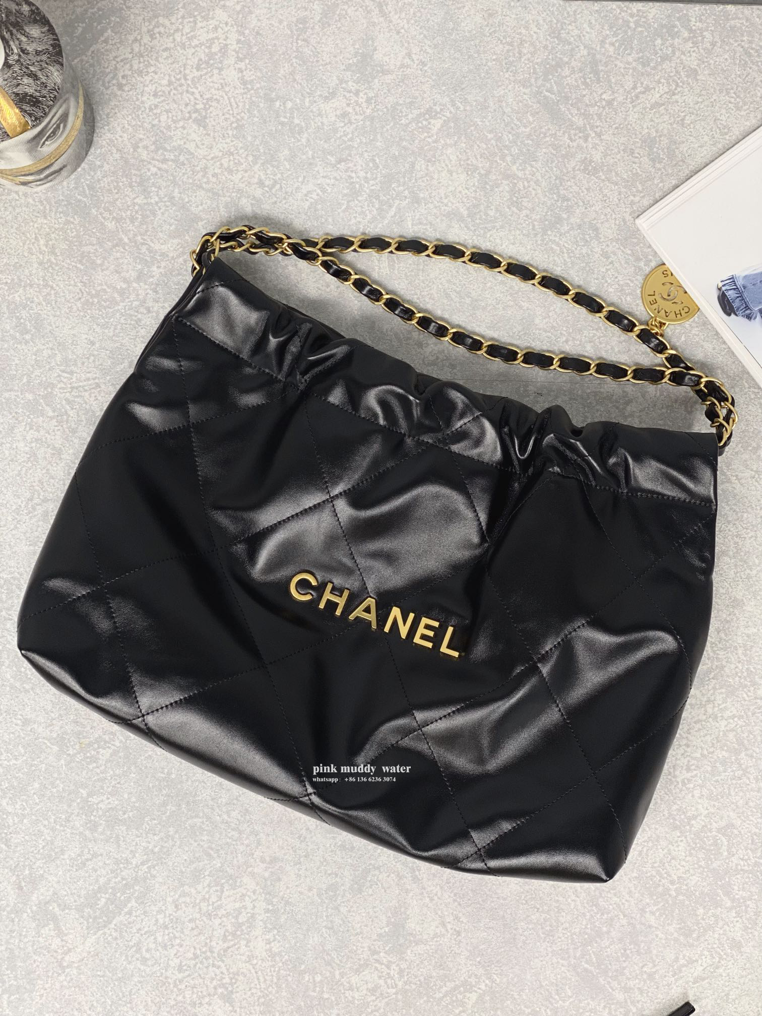 CHANEL 22Bag Tote Shopping Bag