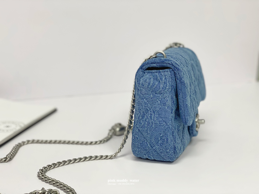 CHANEL 23P CF washed denim