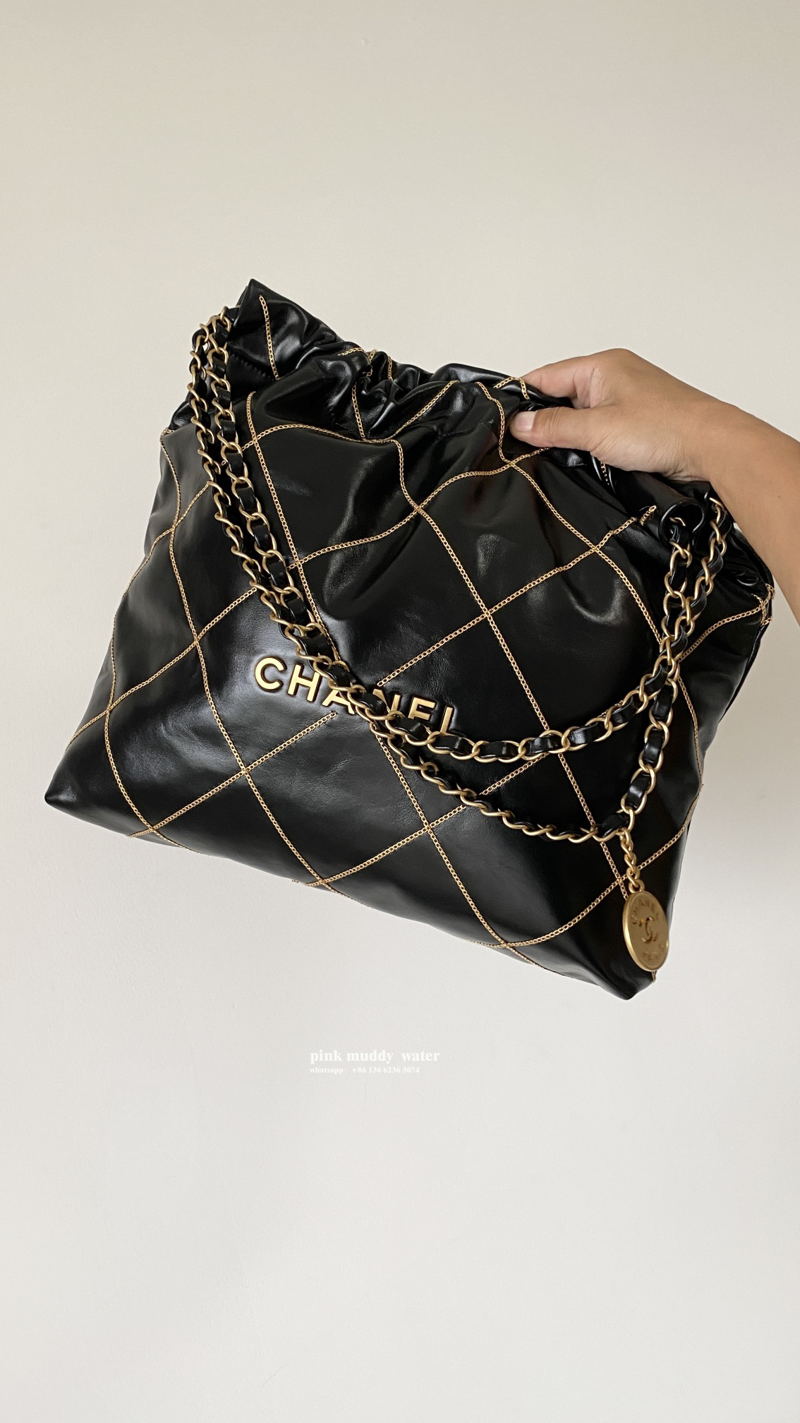 CHANEL 22Bag Tote Shopping Bag