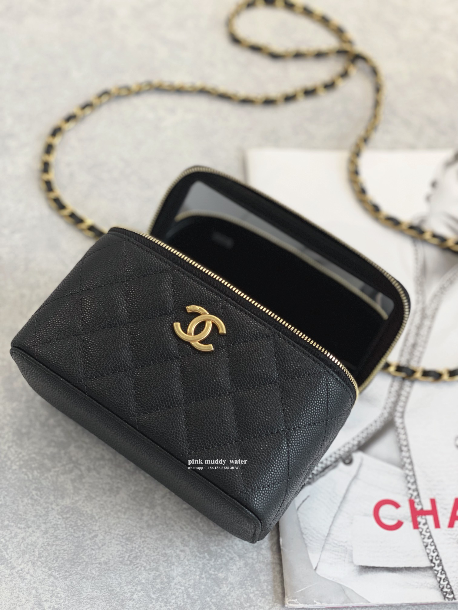 CHANEL handbag box bag
