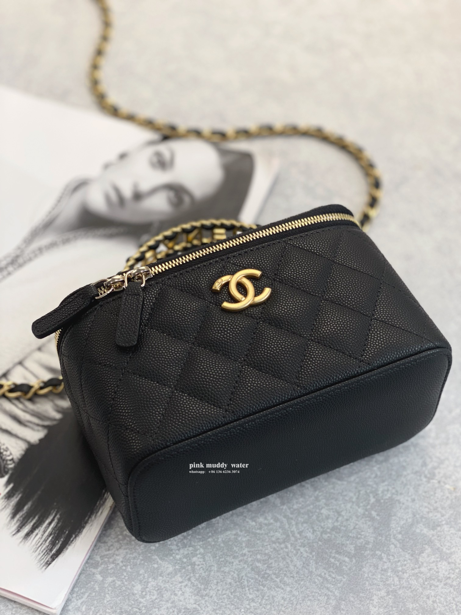 CHANEL handbag box bag