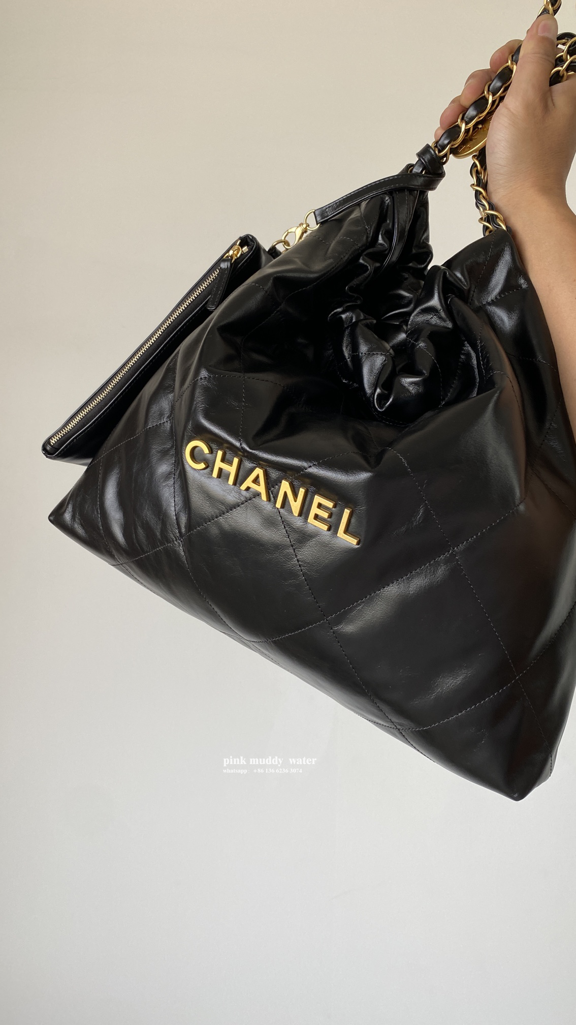 CHANEL 22Bag Tote Shopping Bag