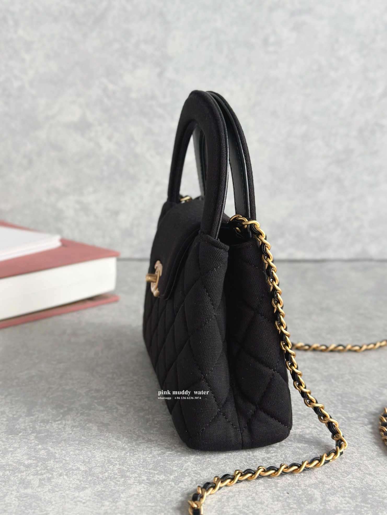 CHANEL 24A Velvet Crossbody Handbag