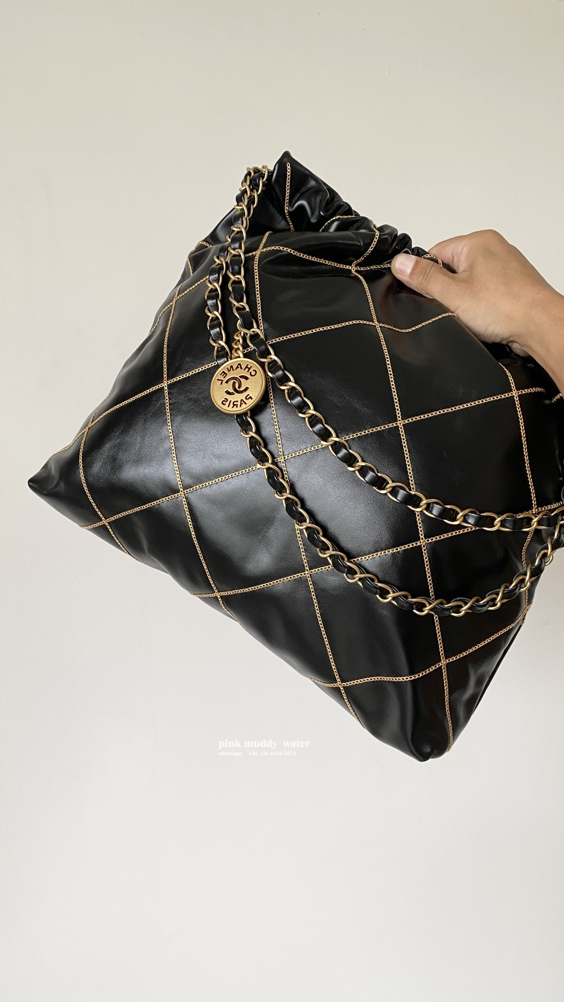 CHANEL 22Bag Tote Shopping Bag