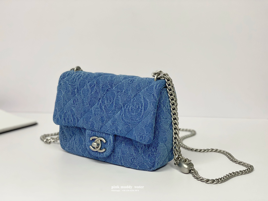 CHANEL 23P CF washed denim