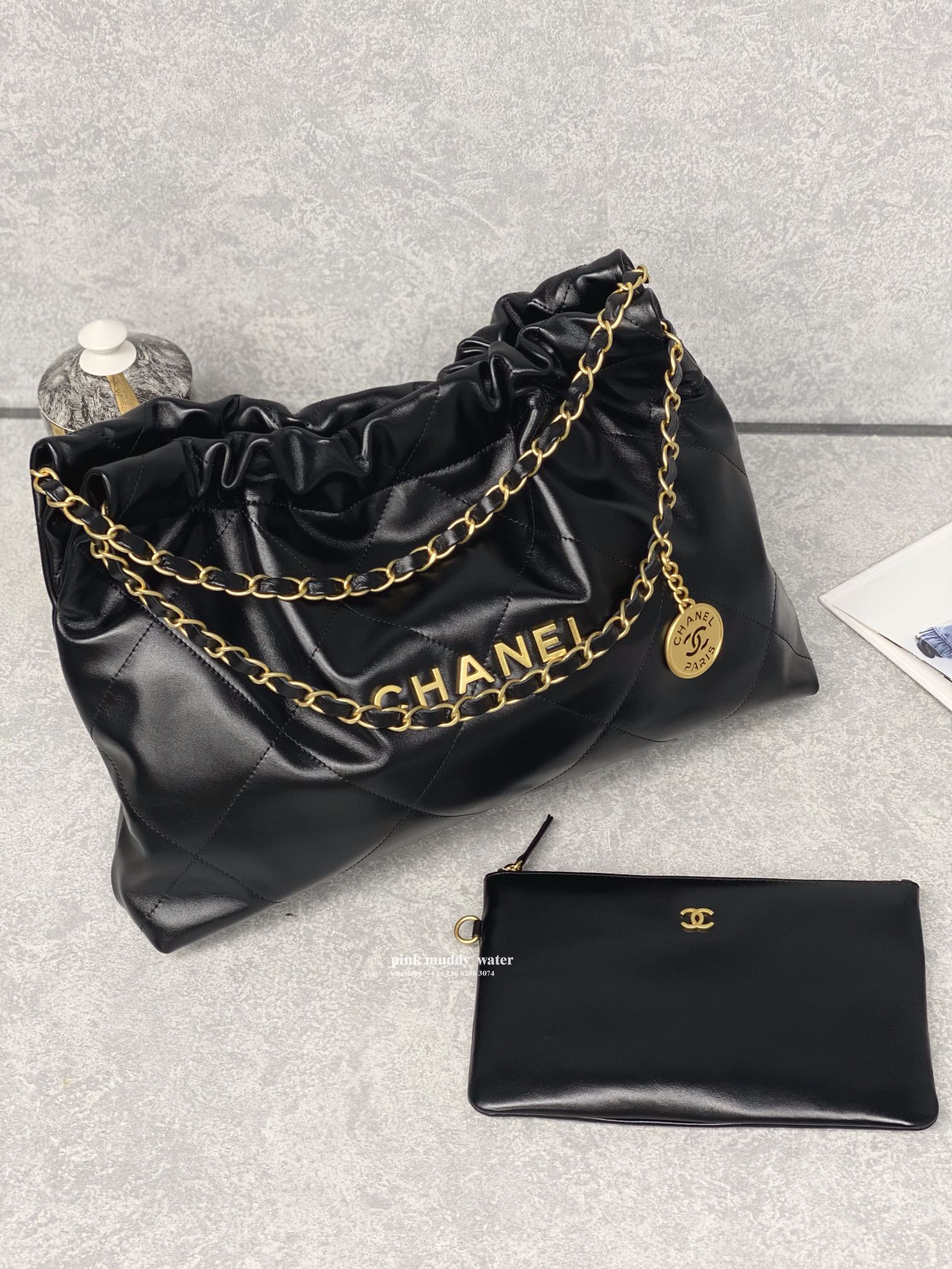 CHANEL 22Bag Tote Shopping Bag