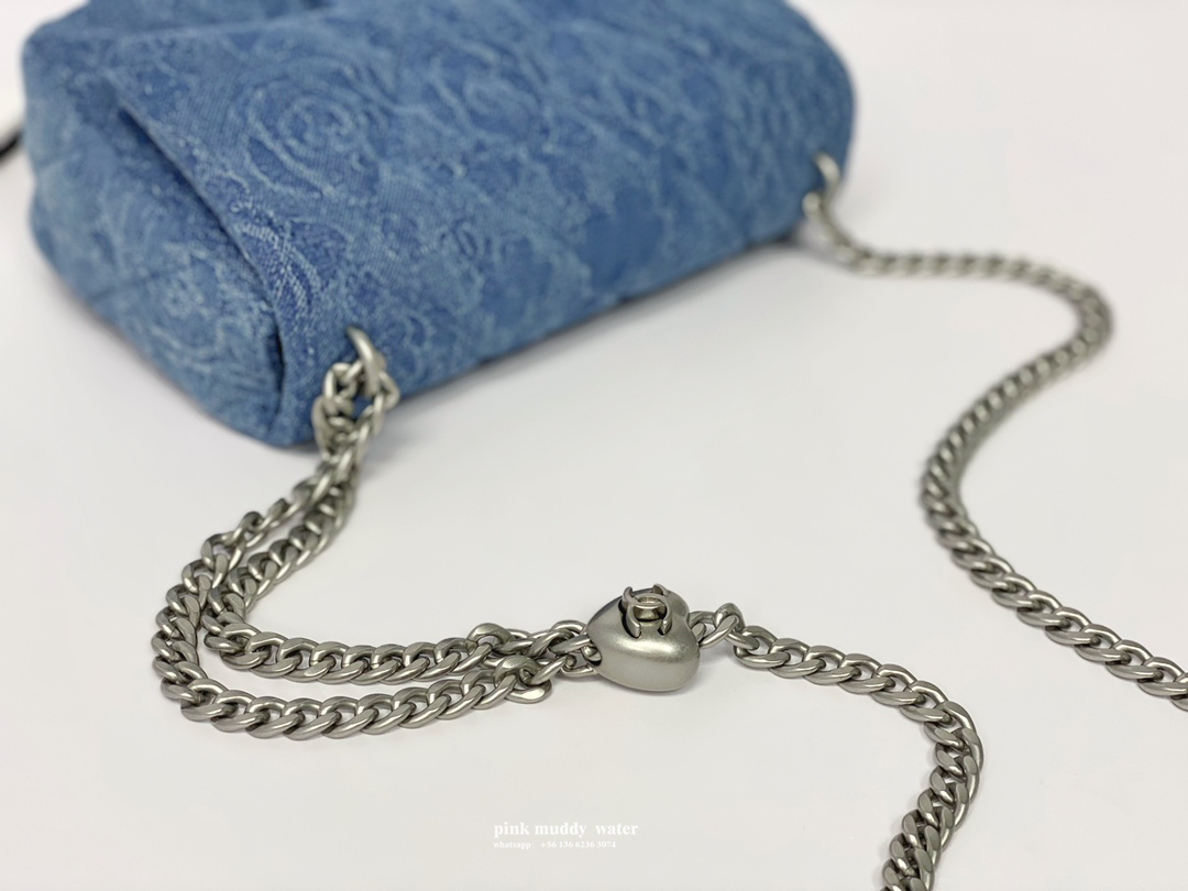 CHANEL 23P CF washed denim