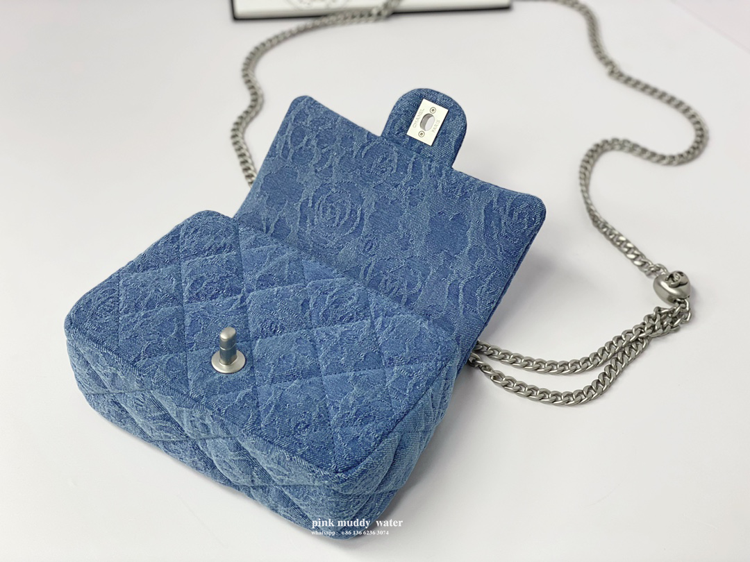 CHANEL 23P CF washed denim