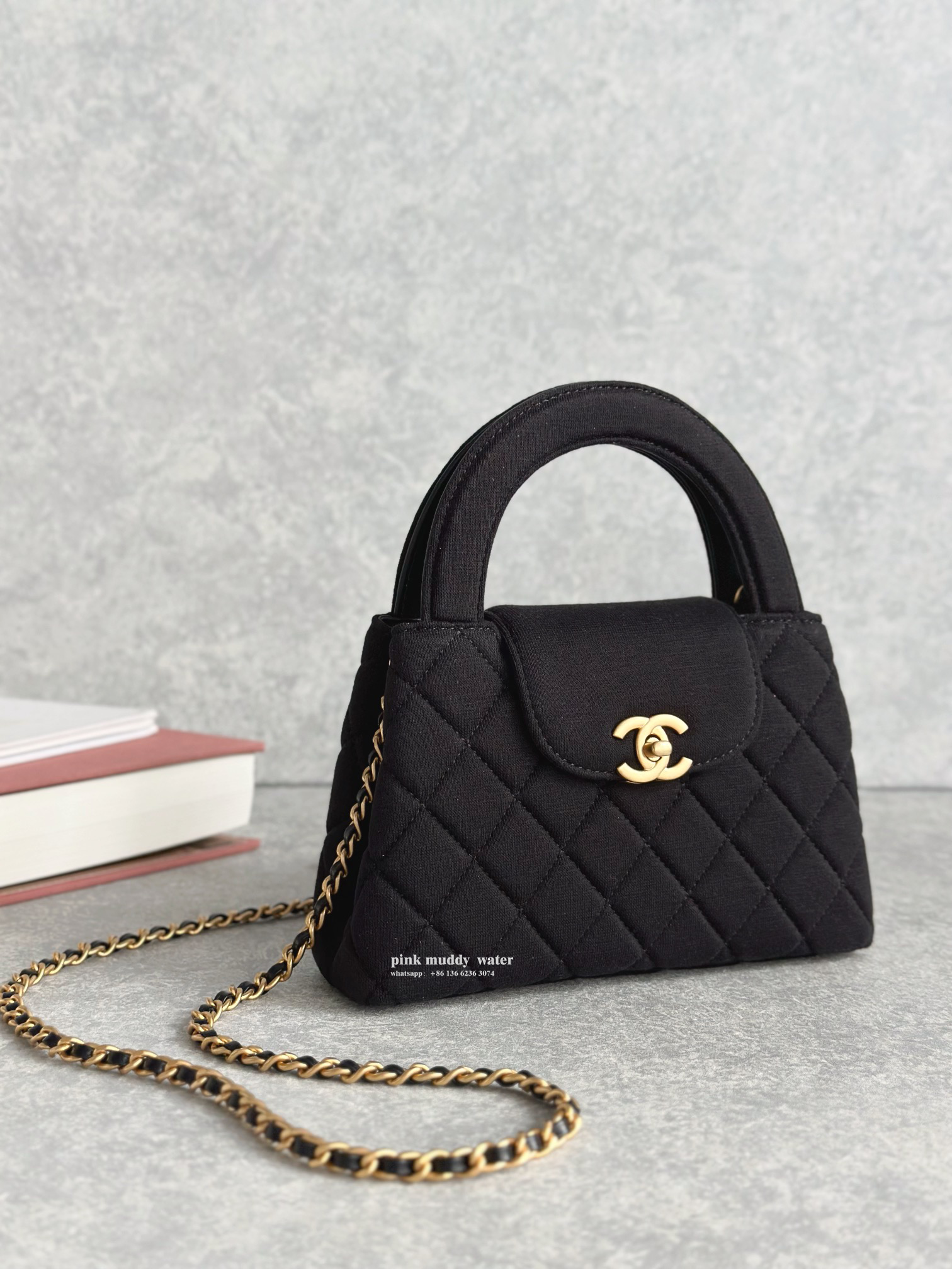 CHANEL 24A Velvet Crossbody Handbag
