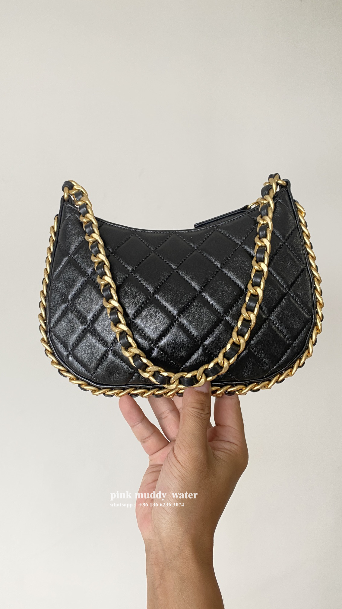 CHANEL 23B Hobo Hippie Bag