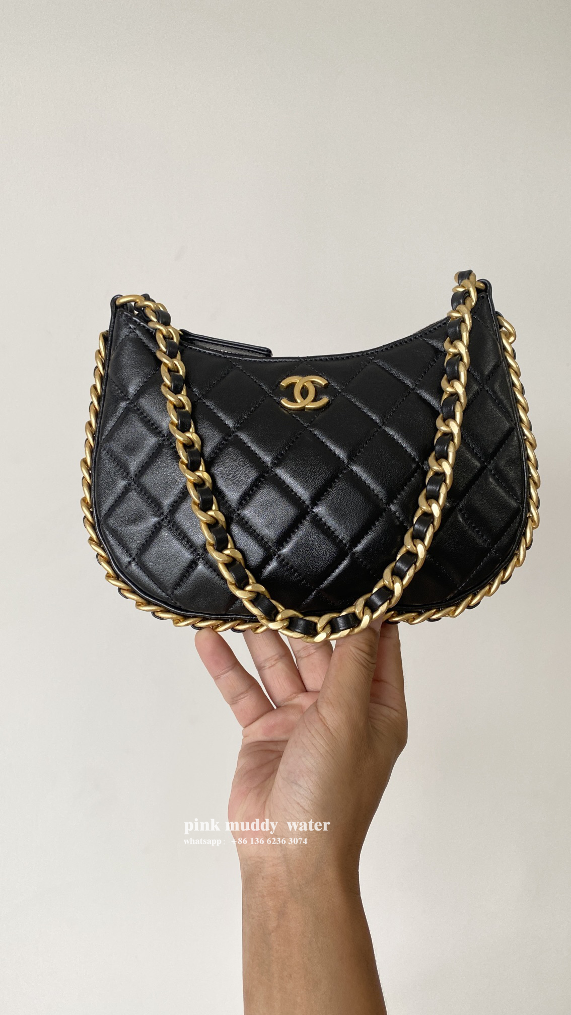 CHANEL 23B Hobo Hippie Bag