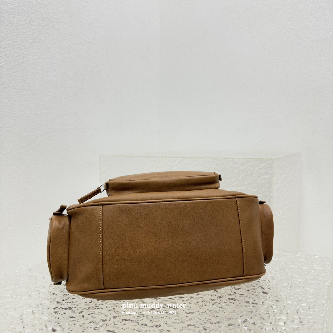 Nappa leather pocket bag