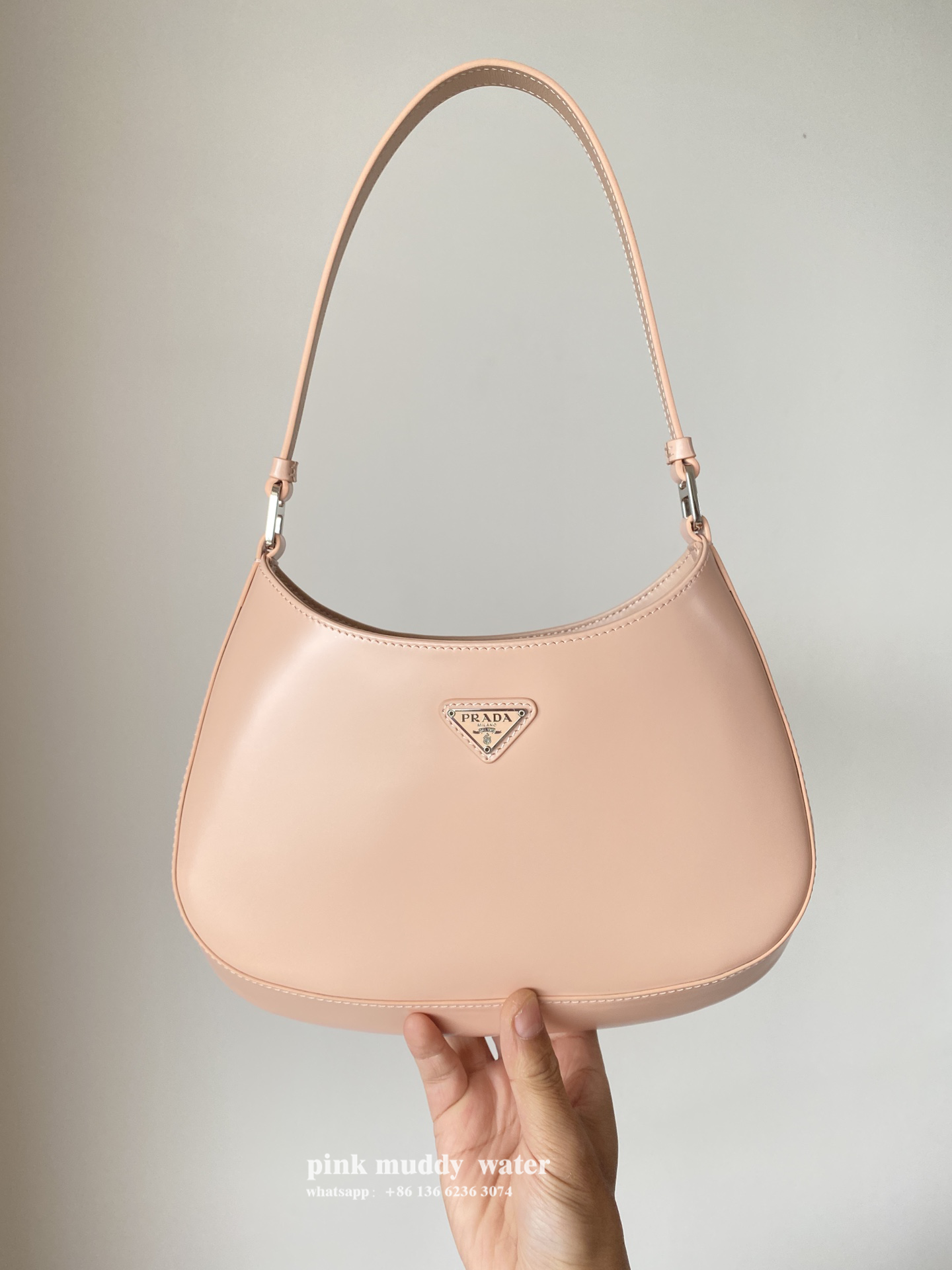 Prada Cleo brushed leather shoulder bag