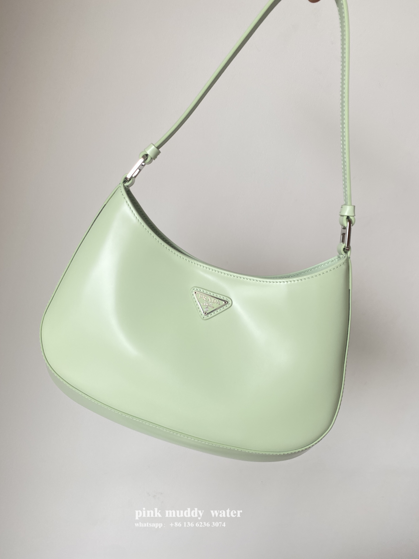Prada Cleo brushed leather shoulder bag