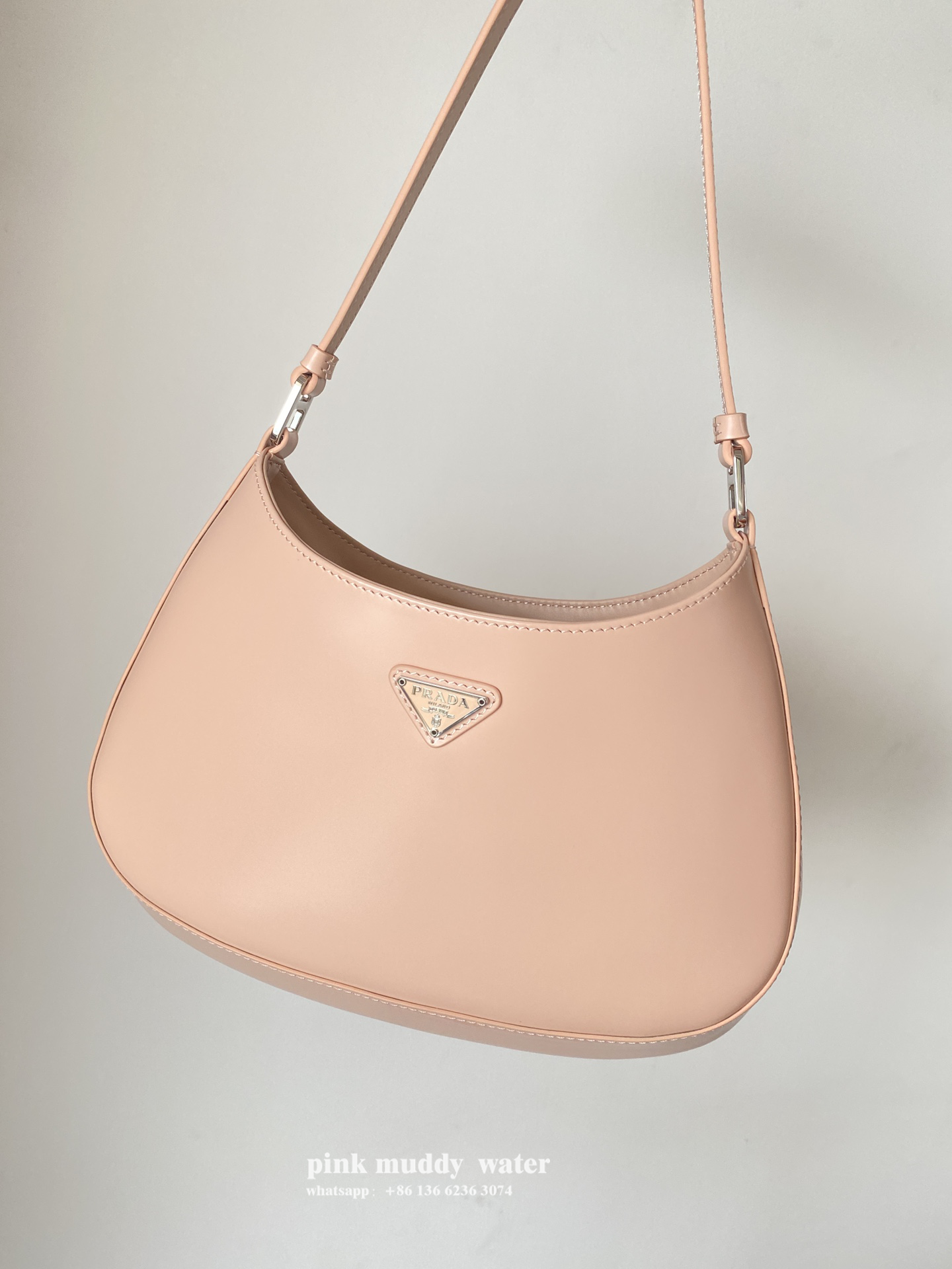 Prada Cleo brushed leather shoulder bag