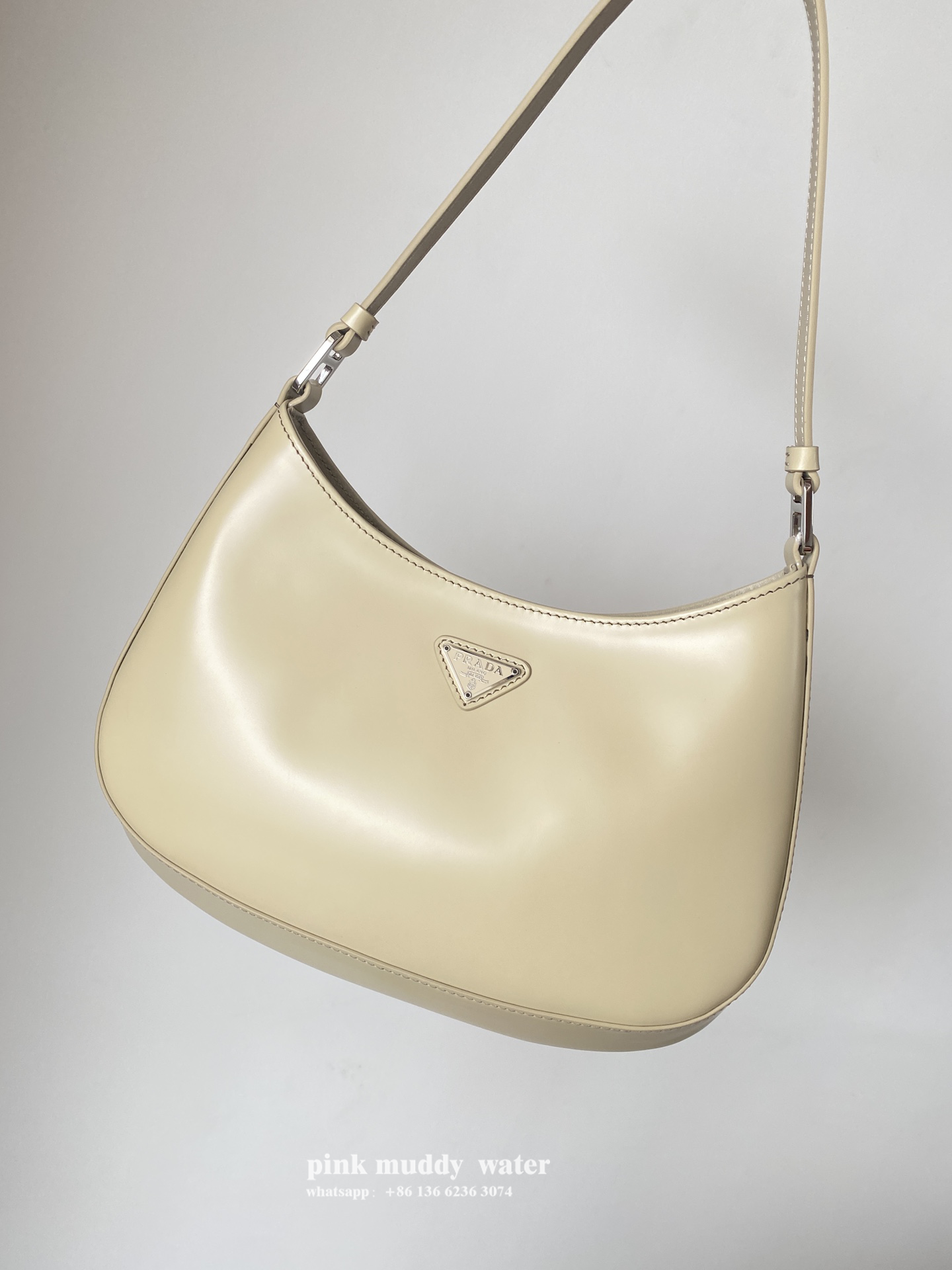 Prada Cleo brushed leather shoulder bag