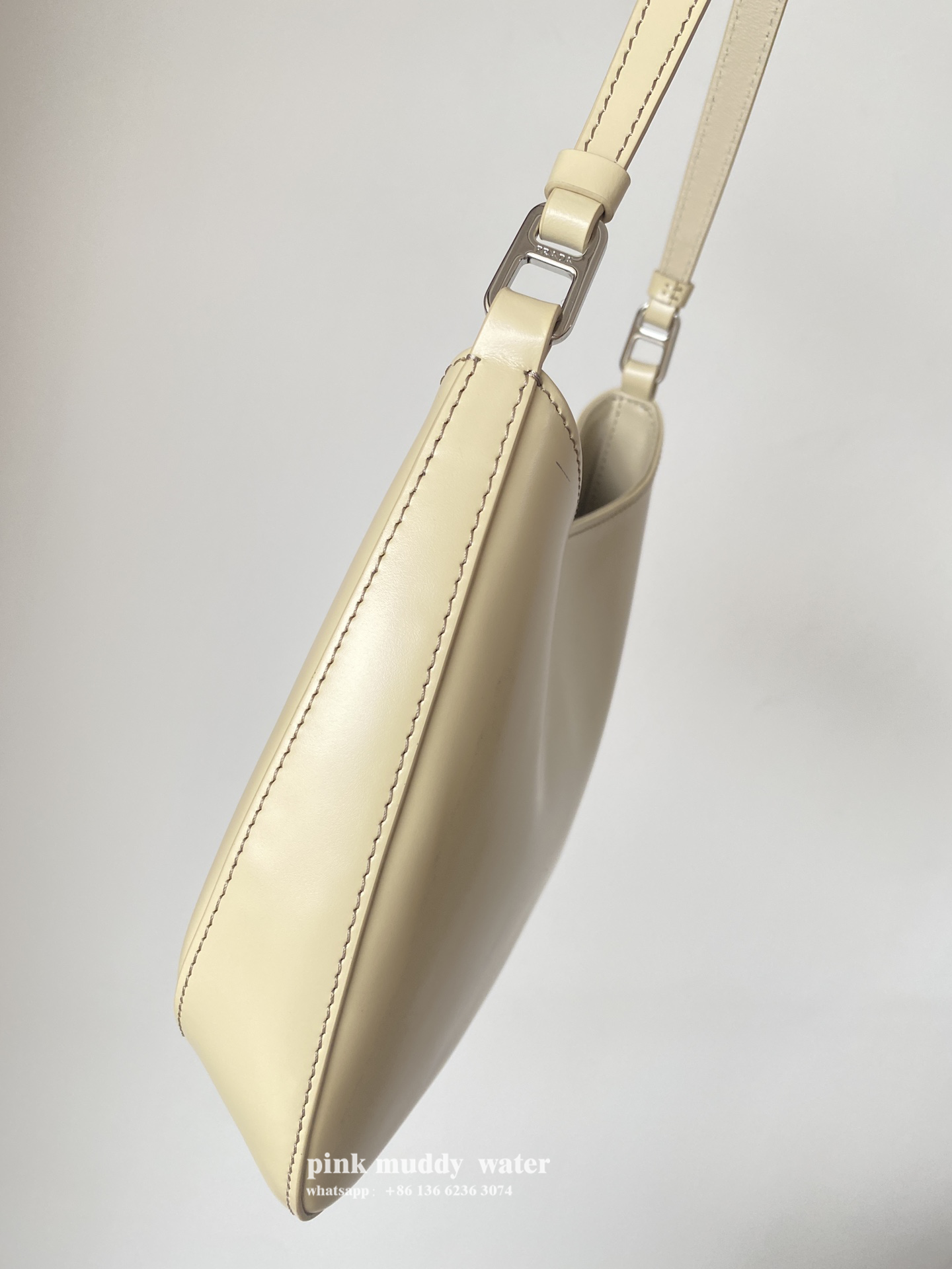 Prada Cleo brushed leather shoulder bag