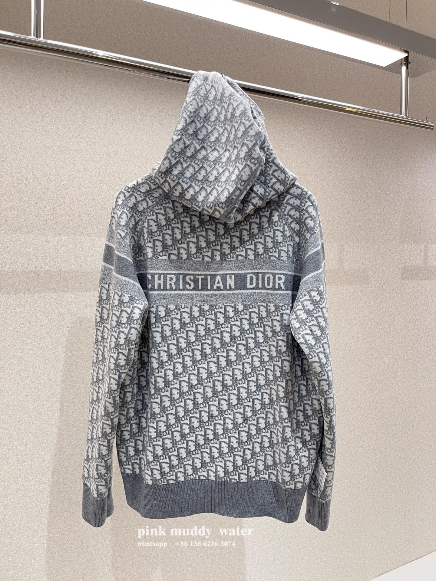 REVERSIBLE ZIPPED CARDIGAN WITH HOOD