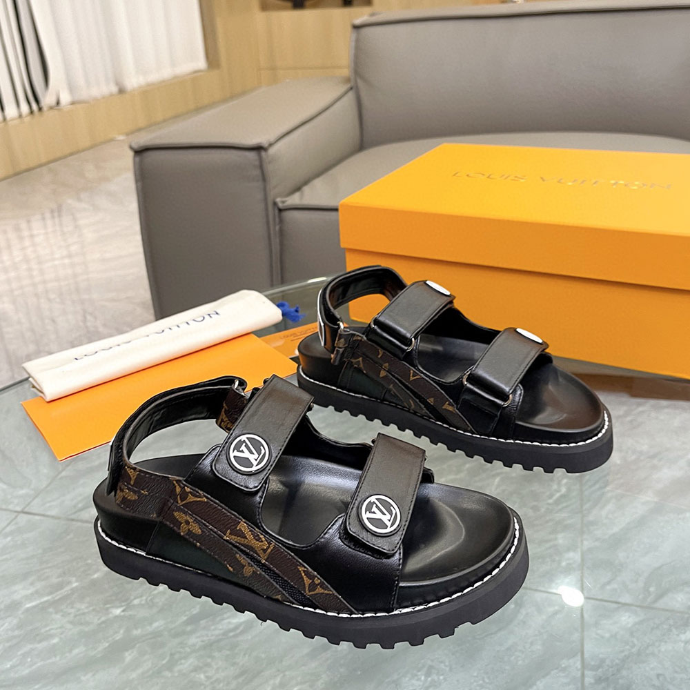 Louis Vuitton LV Paseo Fabric Velcro Slide Sandal (Replica) - Ultra ...