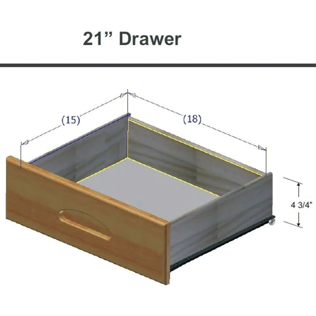 Donco Full Bookcase Daybed with 3 Drawer Storage and Twin Trundle Bed